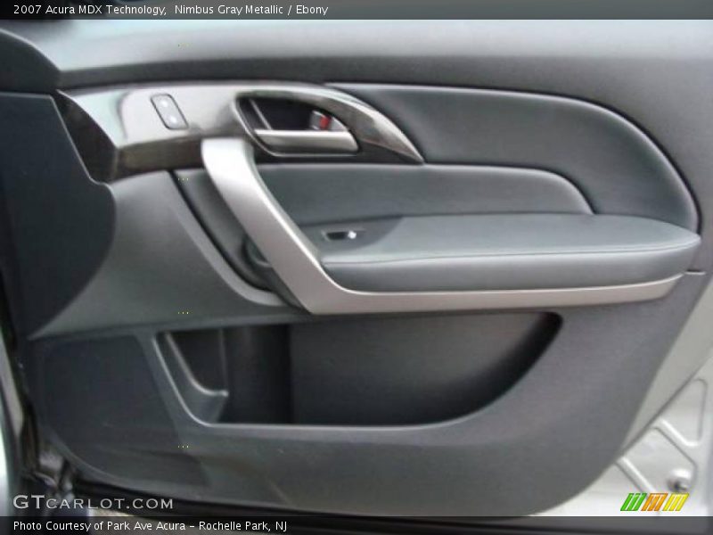 Nimbus Gray Metallic / Ebony 2007 Acura MDX Technology