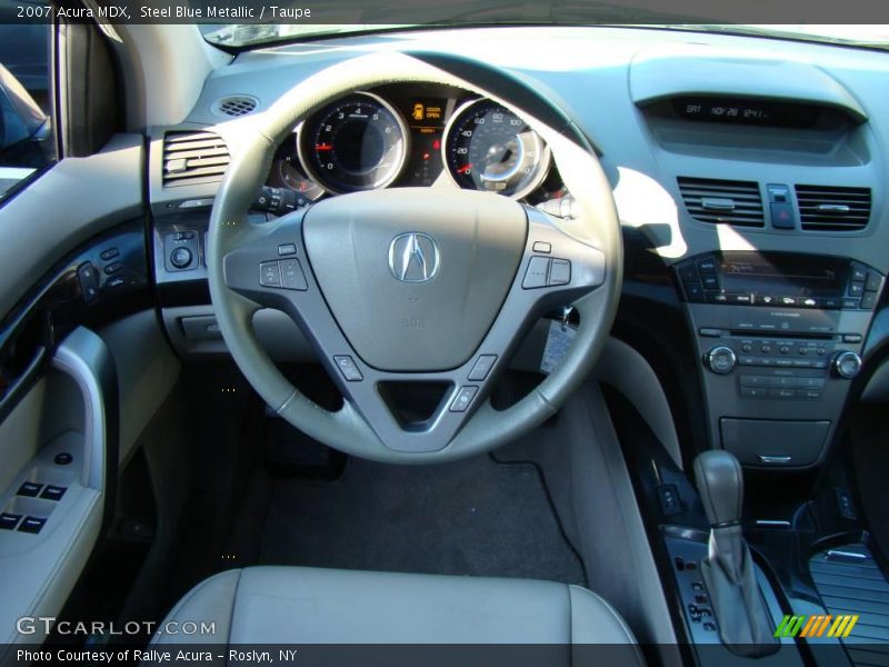 Steel Blue Metallic / Taupe 2007 Acura MDX