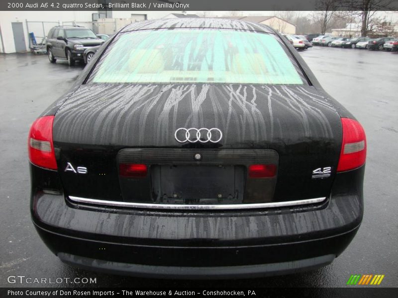 Brilliant Black / Vanilla/Onyx 2000 Audi A6 4.2 quattro Sedan