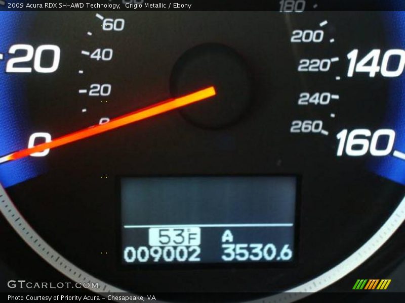 Grigio Metallic / Ebony 2009 Acura RDX SH-AWD Technology