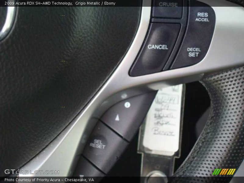 Grigio Metallic / Ebony 2009 Acura RDX SH-AWD Technology