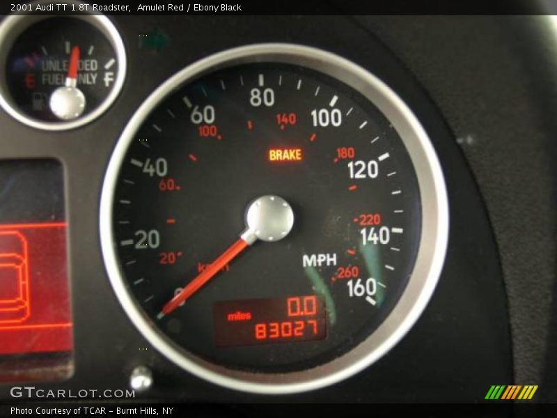 Amulet Red / Ebony Black 2001 Audi TT 1.8T Roadster