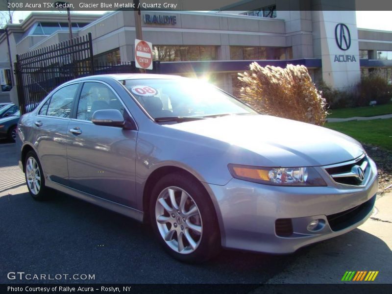 Glacier Blue Metallic / Quartz Gray 2008 Acura TSX Sedan