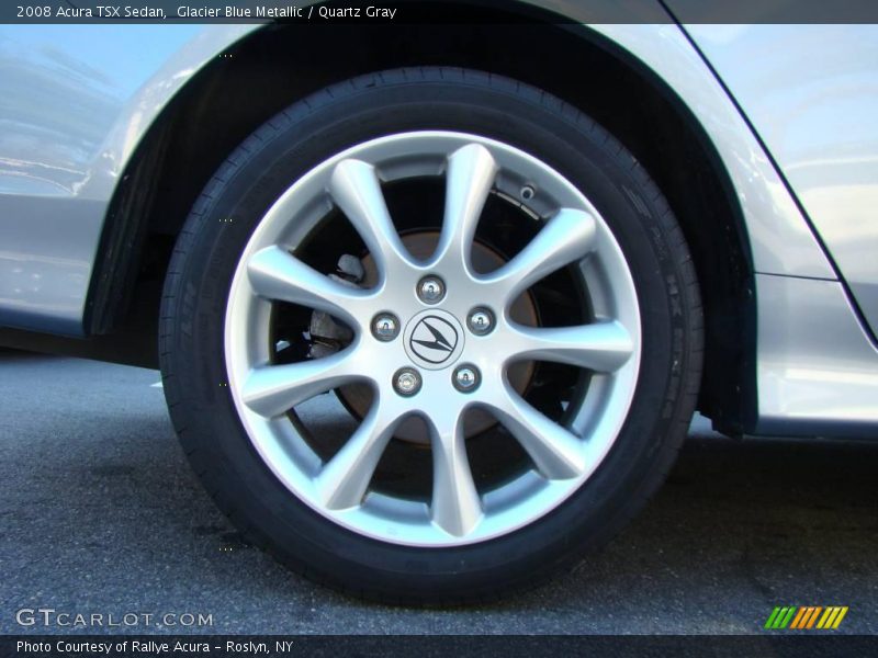 Glacier Blue Metallic / Quartz Gray 2008 Acura TSX Sedan