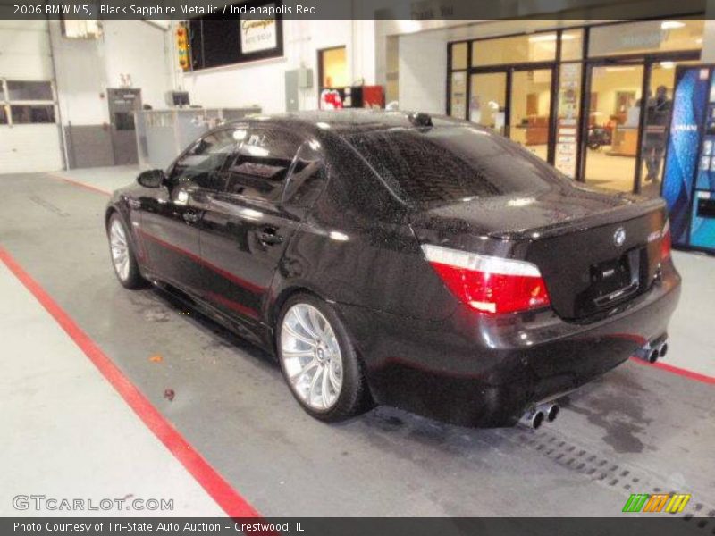 Black Sapphire Metallic / Indianapolis Red 2006 BMW M5