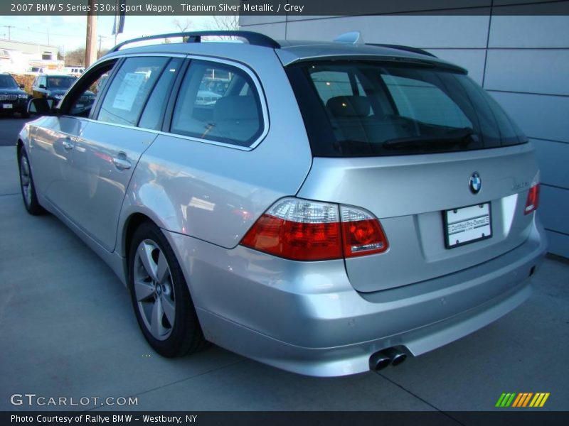 Titanium Silver Metallic / Grey 2007 BMW 5 Series 530xi Sport Wagon