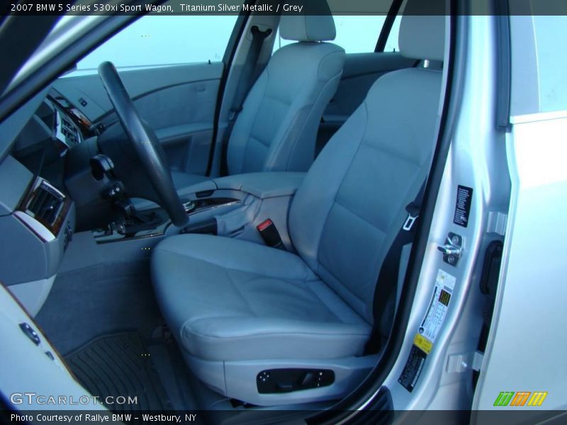 Titanium Silver Metallic / Grey 2007 BMW 5 Series 530xi Sport Wagon