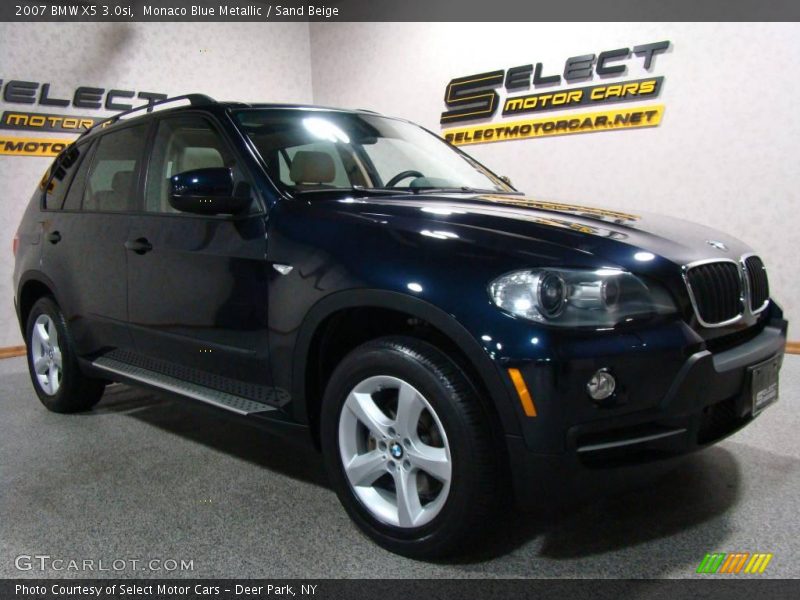 Monaco Blue Metallic / Sand Beige 2007 BMW X5 3.0si
