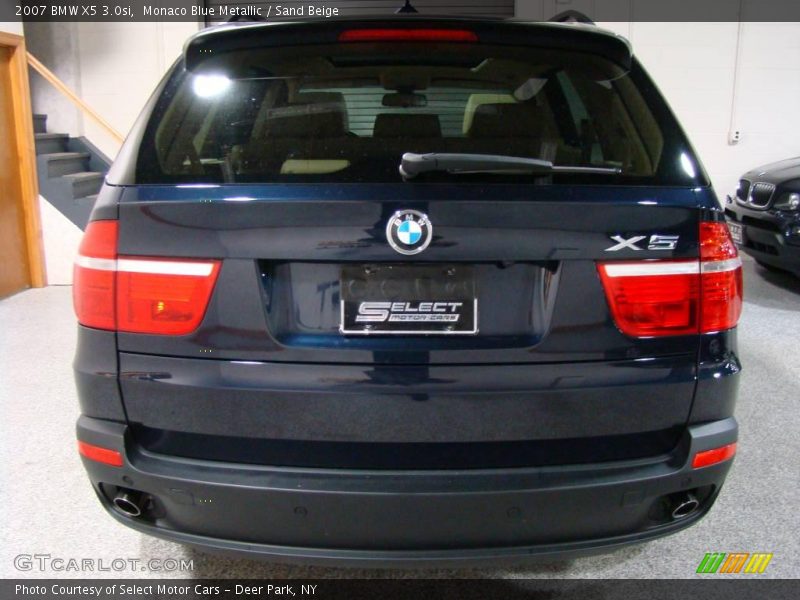 Monaco Blue Metallic / Sand Beige 2007 BMW X5 3.0si