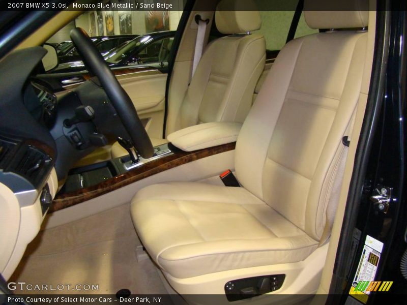 Monaco Blue Metallic / Sand Beige 2007 BMW X5 3.0si
