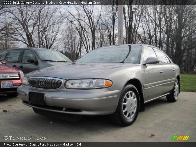 Platinum Gray Metallic / Medium Gray 1999 Buick Century Custom