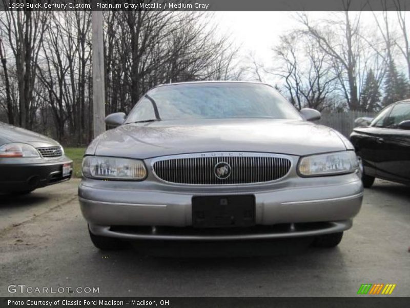 Platinum Gray Metallic / Medium Gray 1999 Buick Century Custom