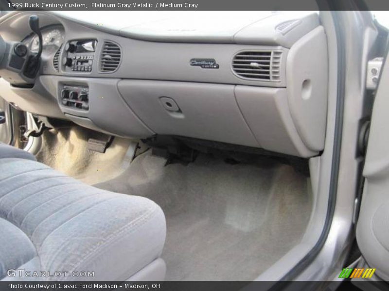 Platinum Gray Metallic / Medium Gray 1999 Buick Century Custom