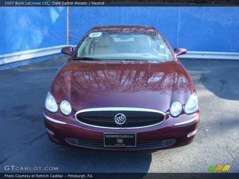 Dark Garnet Metallic / Neutral 2007 Buick LaCrosse CXL