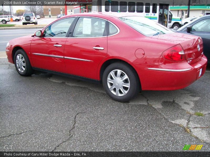 Scarlett Red / Neutral 2008 Buick LaCrosse CX