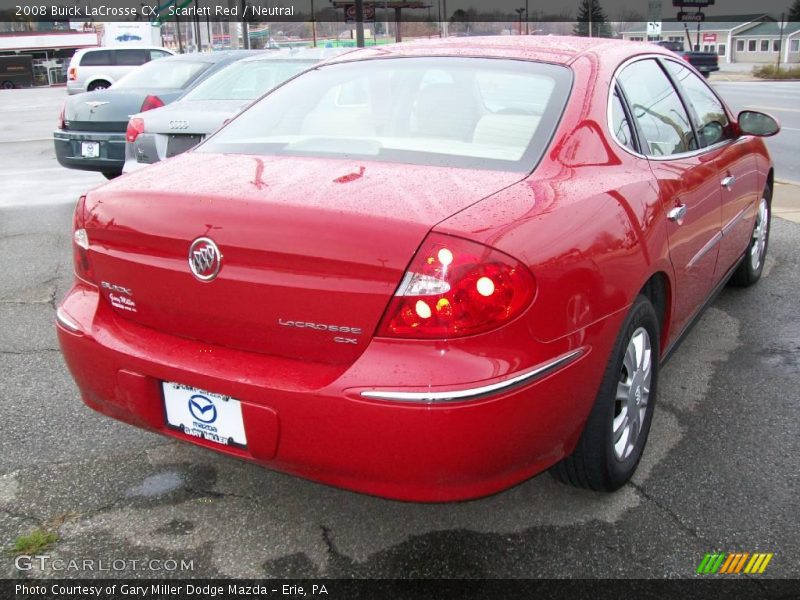 Scarlett Red / Neutral 2008 Buick LaCrosse CX