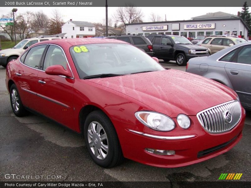 Scarlett Red / Neutral 2008 Buick LaCrosse CX
