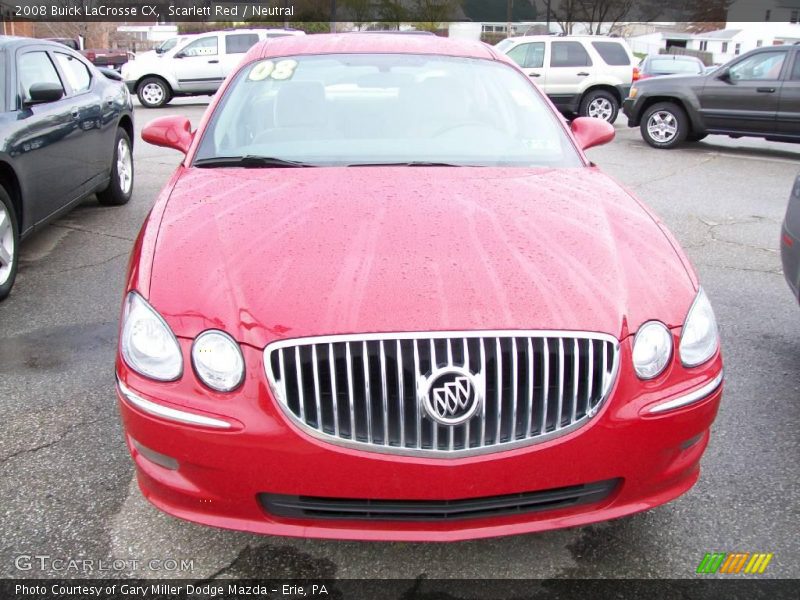 Scarlett Red / Neutral 2008 Buick LaCrosse CX