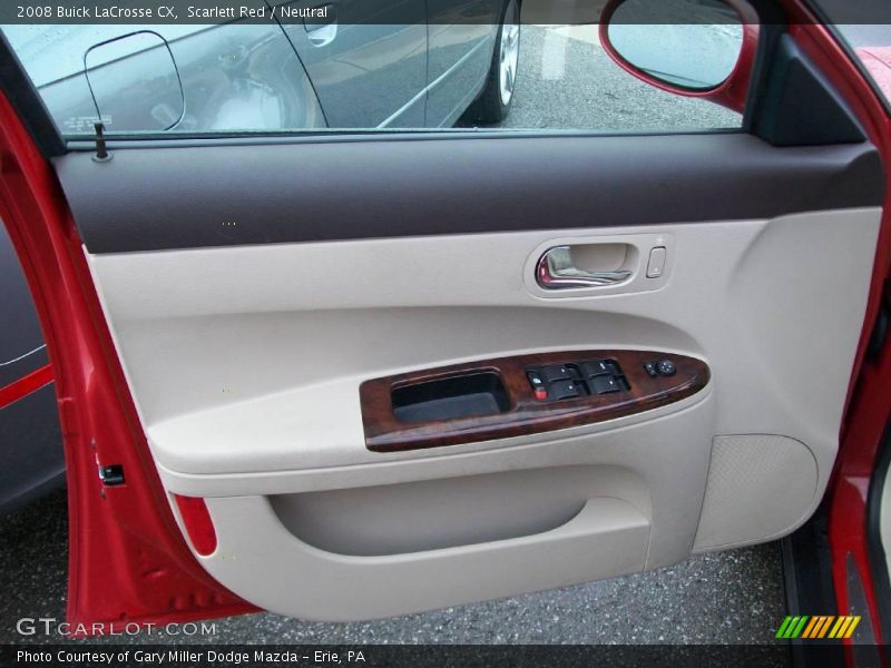 Scarlett Red / Neutral 2008 Buick LaCrosse CX