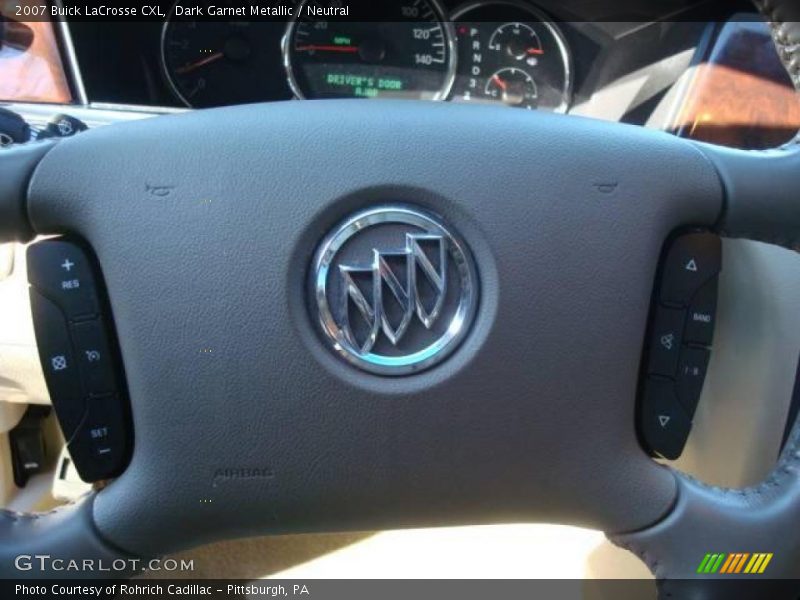 Dark Garnet Metallic / Neutral 2007 Buick LaCrosse CXL