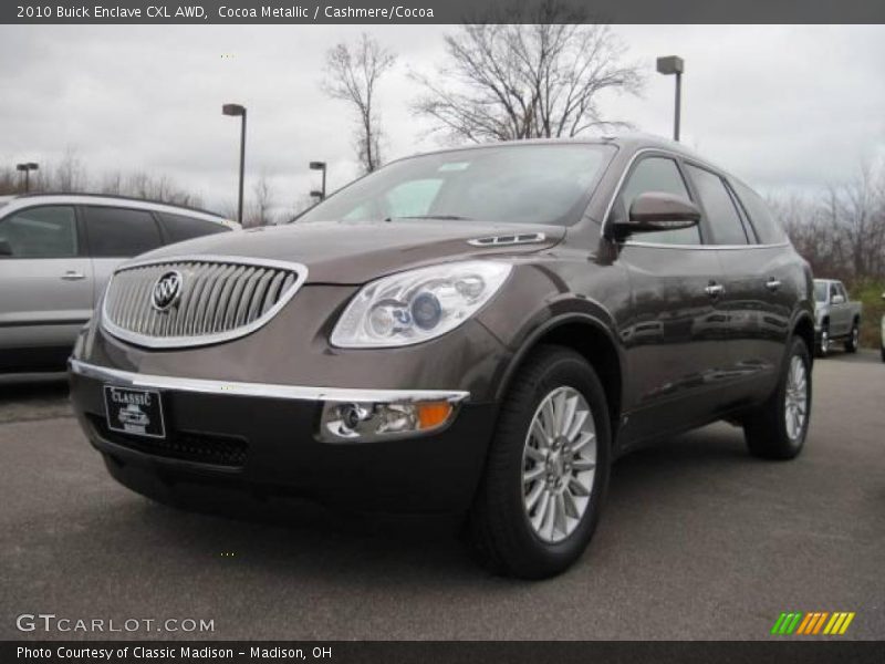 Cocoa Metallic / Cashmere/Cocoa 2010 Buick Enclave CXL AWD