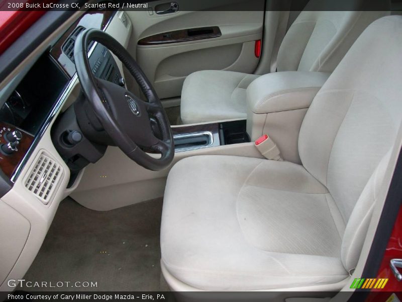 Scarlett Red / Neutral 2008 Buick LaCrosse CX