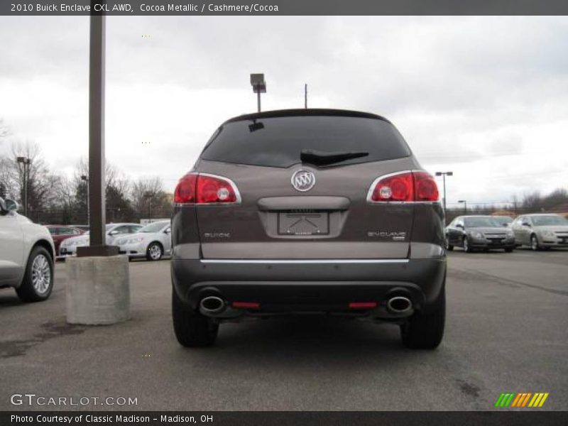 Cocoa Metallic / Cashmere/Cocoa 2010 Buick Enclave CXL AWD