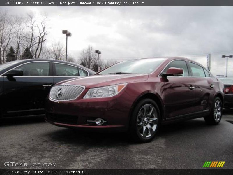 Red Jewel Tintcoat / Dark Titanium/Light Titanium 2010 Buick LaCrosse CXL AWD