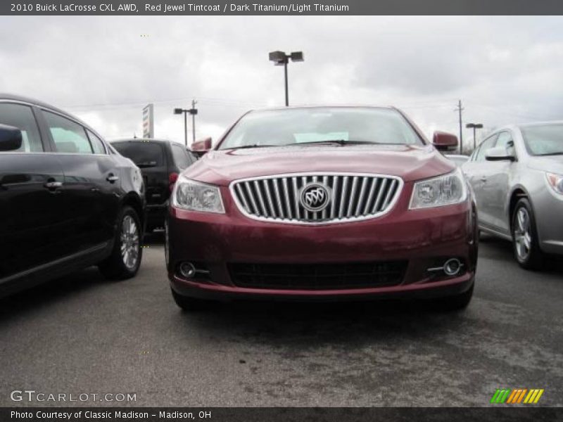 Red Jewel Tintcoat / Dark Titanium/Light Titanium 2010 Buick LaCrosse CXL AWD