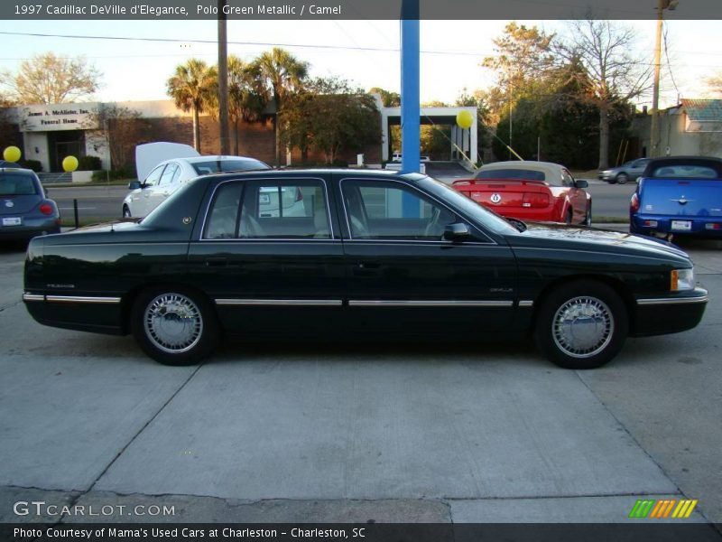 Polo Green Metallic / Camel 1997 Cadillac DeVille d'Elegance