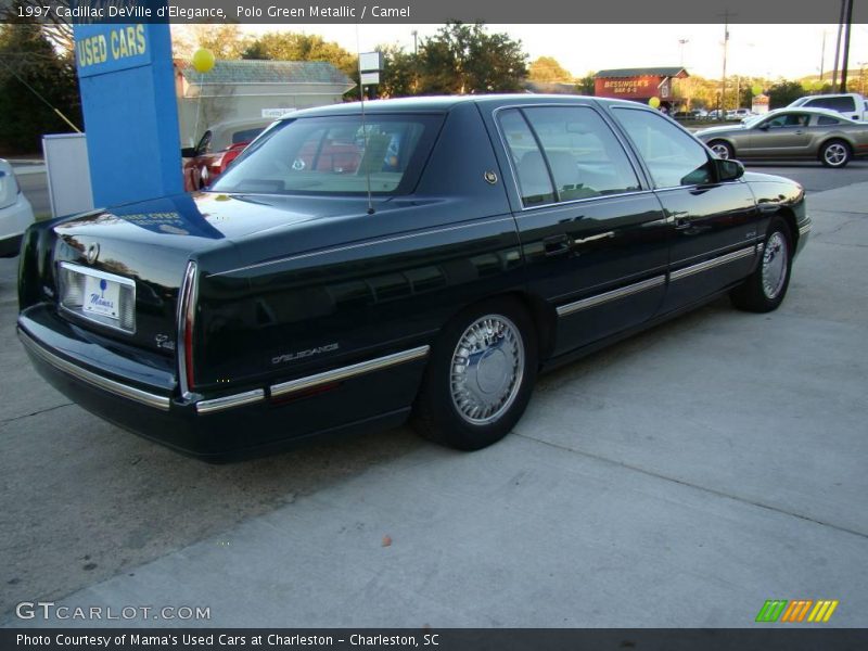 Polo Green Metallic / Camel 1997 Cadillac DeVille d'Elegance