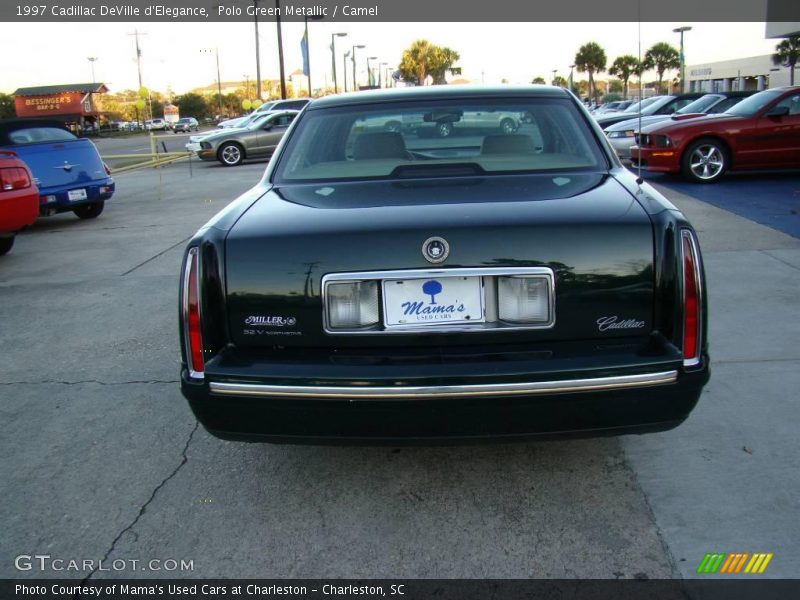 Polo Green Metallic / Camel 1997 Cadillac DeVille d'Elegance