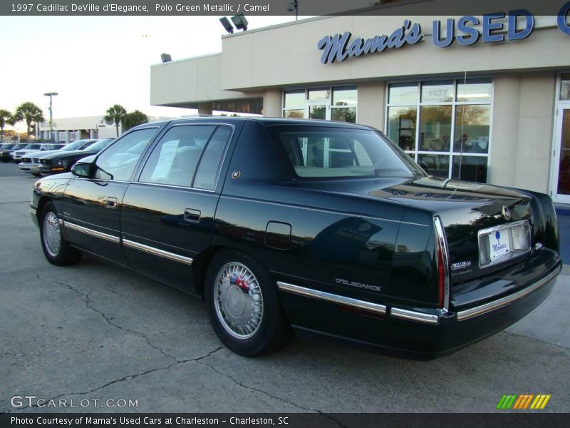 Polo Green Metallic / Camel 1997 Cadillac DeVille d'Elegance