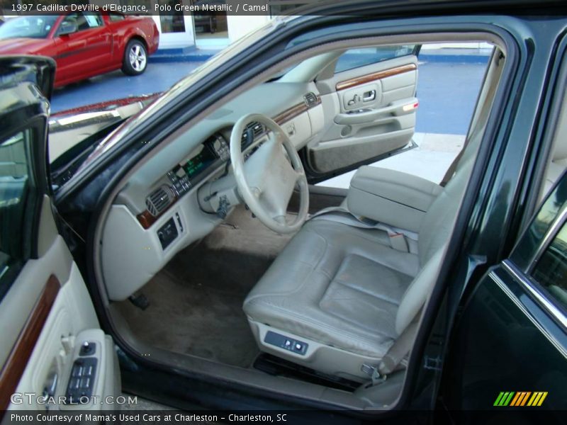 Polo Green Metallic / Camel 1997 Cadillac DeVille d'Elegance
