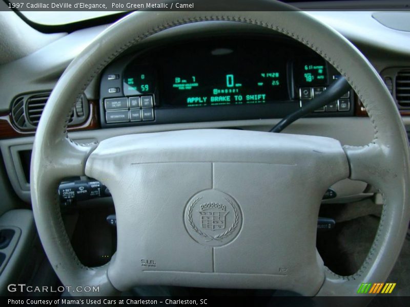 Polo Green Metallic / Camel 1997 Cadillac DeVille d'Elegance