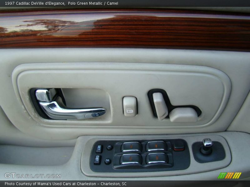 Polo Green Metallic / Camel 1997 Cadillac DeVille d'Elegance