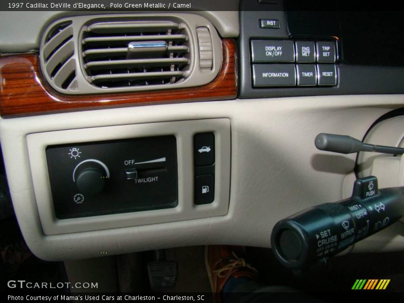 Polo Green Metallic / Camel 1997 Cadillac DeVille d'Elegance