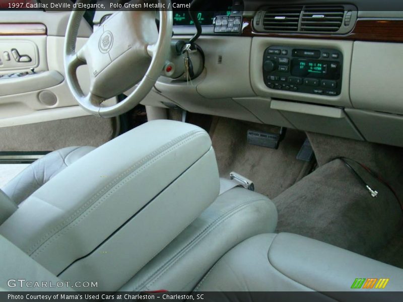 Polo Green Metallic / Camel 1997 Cadillac DeVille d'Elegance