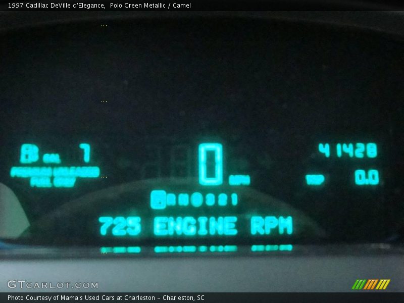 Polo Green Metallic / Camel 1997 Cadillac DeVille d'Elegance
