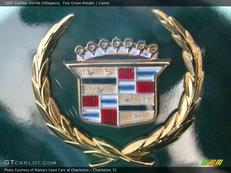 Polo Green Metallic / Camel 1997 Cadillac DeVille d'Elegance
