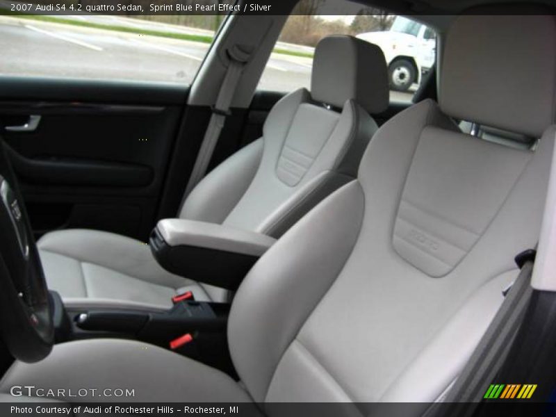 Sprint Blue Pearl Effect / Silver 2007 Audi S4 4.2 quattro Sedan