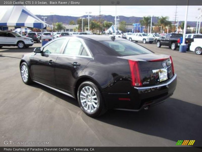 Black Raven / Ebony 2010 Cadillac CTS 3.0 Sedan