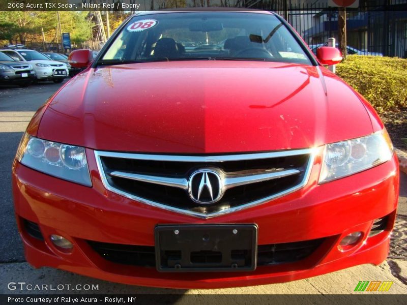Milano Red / Ebony 2008 Acura TSX Sedan