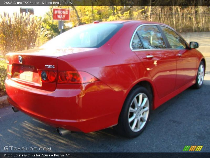 Milano Red / Ebony 2008 Acura TSX Sedan