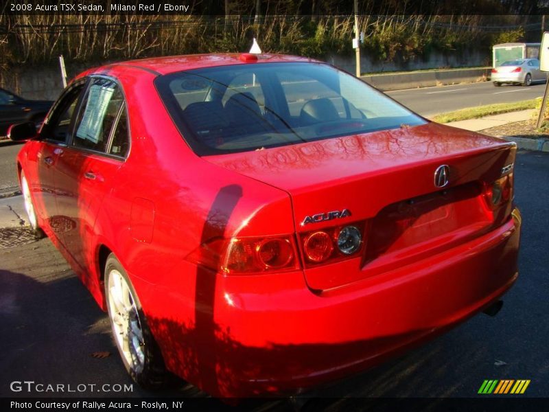 Milano Red / Ebony 2008 Acura TSX Sedan
