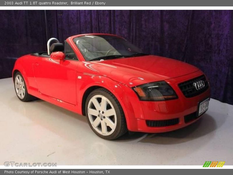 Brilliant Red / Ebony 2003 Audi TT 1.8T quattro Roadster