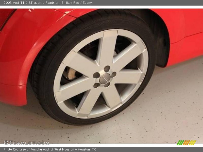 Brilliant Red / Ebony 2003 Audi TT 1.8T quattro Roadster