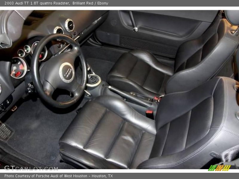 Brilliant Red / Ebony 2003 Audi TT 1.8T quattro Roadster