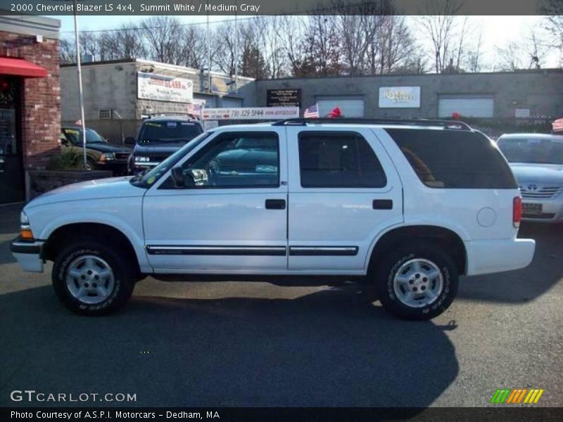 Summit White / Medium Gray 2000 Chevrolet Blazer LS 4x4