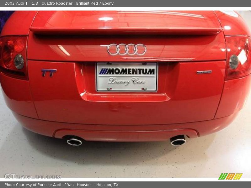 Brilliant Red / Ebony 2003 Audi TT 1.8T quattro Roadster